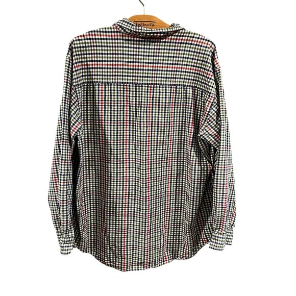 NorthCrest Classic Gingham Check Button Up Shirt Cotton XL Size 18 - Picture 4 of 4